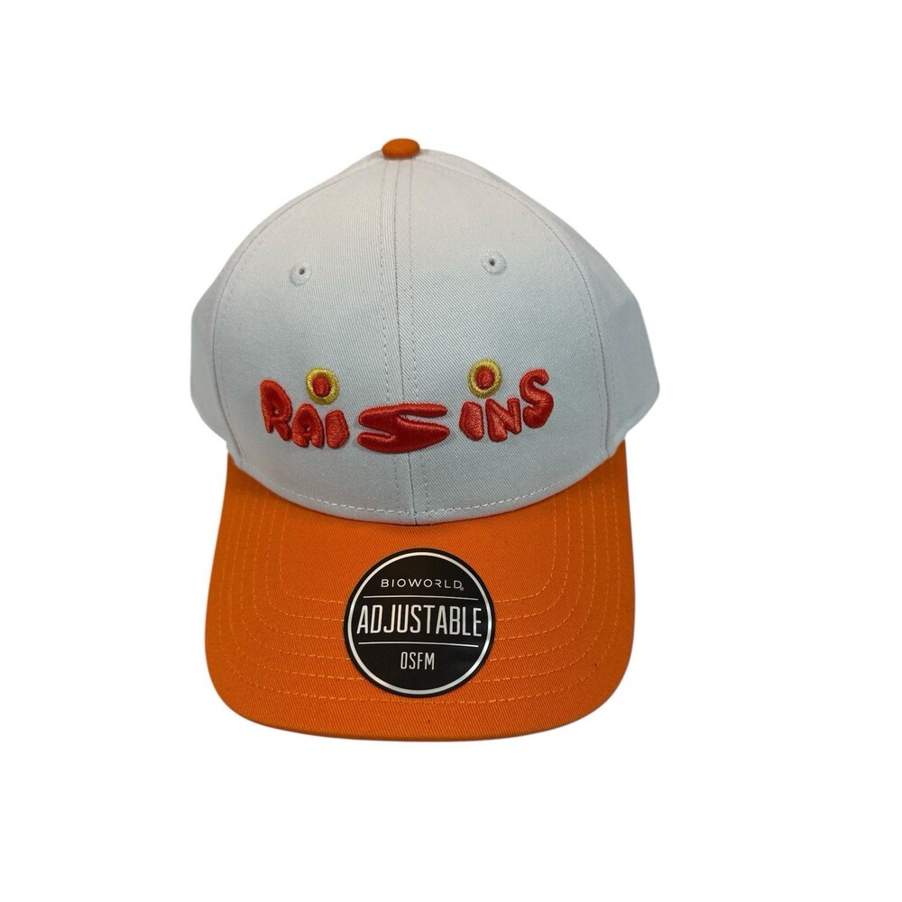 New South Park Raisins White Orange Adjustable Hat Baseball Cap SnapBack Unisex